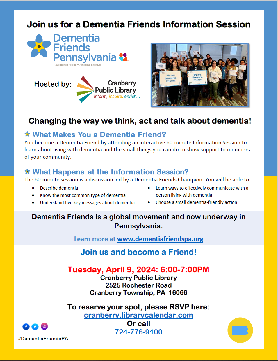 Dementia Friends Flyer