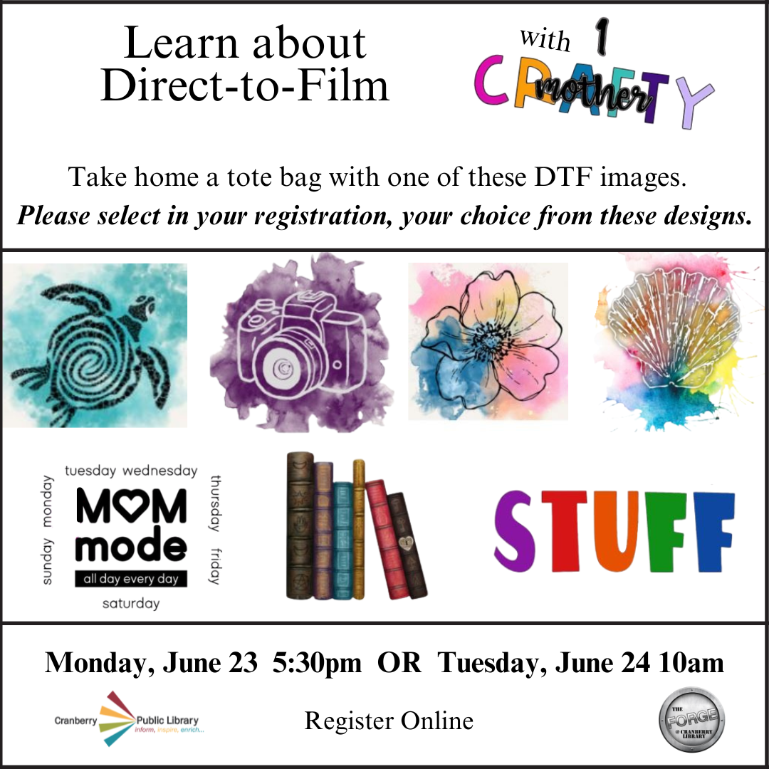 Learn about Direct-to-Film Tote Bag flyer