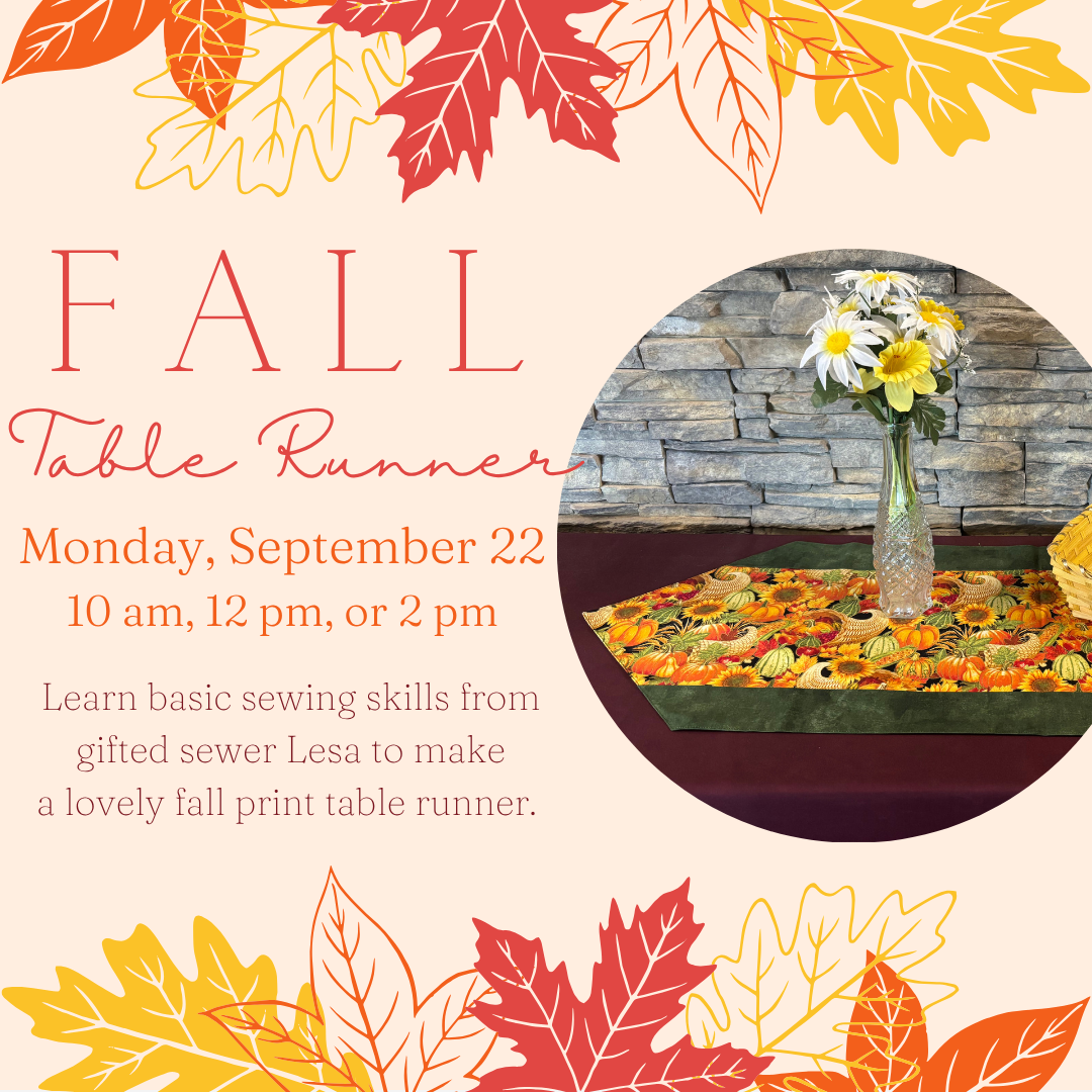 Fall table Runner