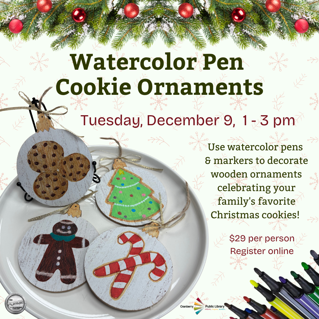 Watercolor Cookie Ornament 